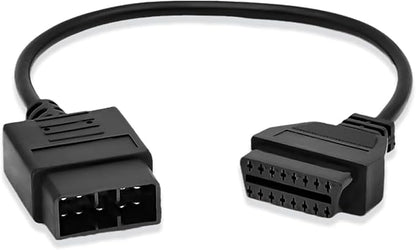 OBD1 to OBD2 Adapter for Subaru 9 Pin to 16 Pin Diagnostic Cable,Fit for Subaru Old Vehicles with 9pin Connector,for Subaru 9pin Adapter Cable Compatible with OBDII Diagnostic Scanner/Code Reader