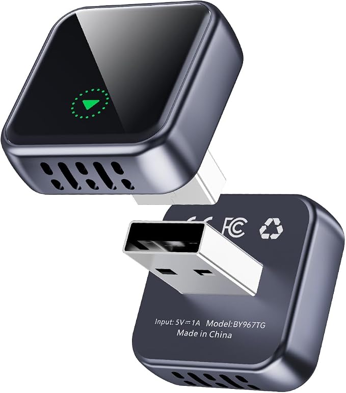 CarPlay Adapter for Apple CarPlay & Android Auto & AirPlay, 2026 Upgrade Plug & Play USB Adapter with Type-C Extension Car Play Adapter for Cars with Factory Wired Apple CarPlay, Dual-Band