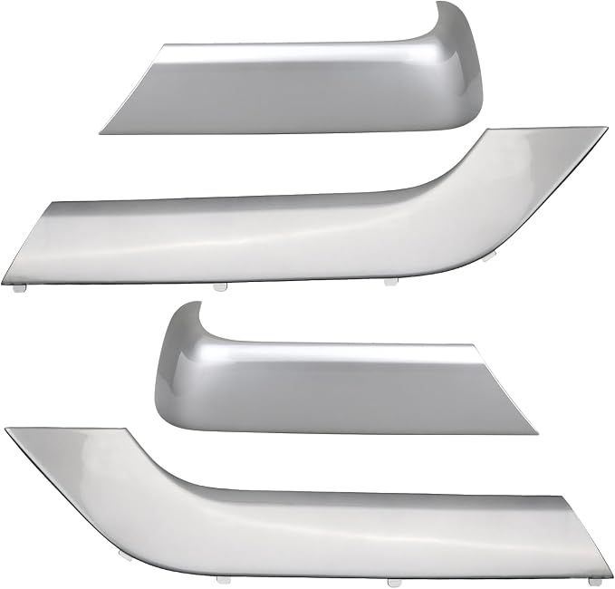 4PCS Door Armrest Cover Trim Kit Front&Rear Left Right Side Door Panel Arm Rest Bezel Synthesis Gray Compatible with 2014-2020 Chevy Silverado GMC Sierra