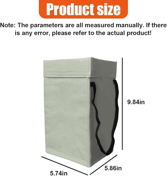 YoRise Foldable Car Trash Can, Multipurpose Waterproof Auto Back Seat Hanging Garbage Organizer, Large Capacity Leak-Proof Vehicle Interior Storage Bag Accessories for Cars, SUVs, Trucks (Gray)