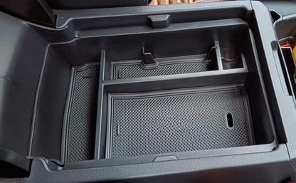 Center Console Organizer Compatible with 2026-2023 Honda CRV CR-V Car Accessories for 2023+ CR-V Hybrid, ABS Plastic, Black ABS Insert Tray Storage Box Glove Pallet