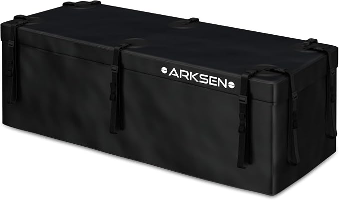 ARKSEN Waterproof Hitch Cargo Carrier Bag for 20" x 60" Baskets, 15 Cubic Feet Large Capacity Luggage Storage (58" L x 19" W x 24" H) for Car Truck SUV RV or Trailer