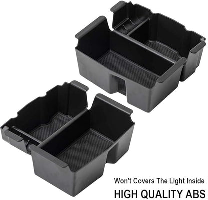 EDBETOS Center Console Organizer Tray Compatible with Jeep Wrangler JL/JLU 2018-2021 2022 2023 2024 Accessories Jeep Gladiator JT Truck 2020-2023 Armrest Storage - Won't Covers The Light Inside