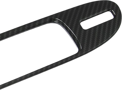 X AUTOHAUX Black Carbon Fiber Pattern Center Console Dashboard Air Conditioner AC Outlet Vent Cover Trim Interior Accessories for Chevrolet Camaro 2010-2015
