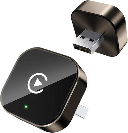 2026 Upgraded Wireless CarPlay Adapter - Fast Auto-Connect, Stable Connection, Mini Size Plug & Play Adapter for iPhone & Android Auto Compatible Cars