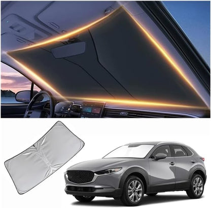 Windshield Sun Shade for Mazda CX30 Front Window Shades Cover for 2019-2025 CX30 Windshield Sun Visor Protector Car Accessories