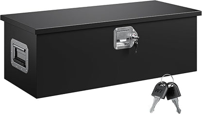 Yizosh 30 Inch Steel Heavy Duty Truck Bed Tool Box, Trailer Tongue Tool Box with Lock and Keys, Tool Box for Storage, Utility Trailer Tool Box for Truck, Pickup, RV, Trailer