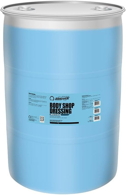 Nanoskin Body Shop Dressing 55 Gallons - Body Shop Safe, Silicone Free Formula | Restores Deep Black Color on Exterior Tires, Vinyl, Rubber, Plastic & Trim | Safe for Cars, Trucks, RVs, Boats & More