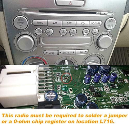 Factory Car Audio Upgrade, Stereo CD Changer 3.5mm AUX Cable for Mazda 3 2004-2008, Mazda 5 2005-2009, Mazda 6 2002-2008, RX-8 2004-2006, CX-7 2007-2008, MPV 2002-2011, Premacy 2002-2008
