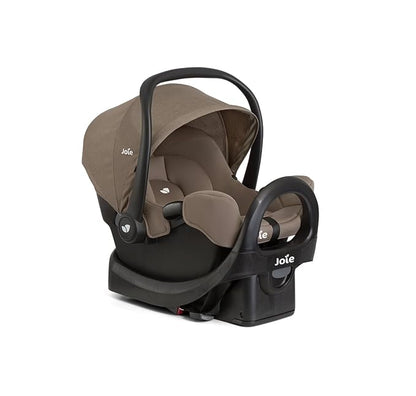 Joie Baby, Rue Lightweight Infant Car Seat & Anti-Rebound Base, Side-Impact Protection, 5-Point Harness, and UPF 50+ Canopy for Newborns and Infants (Mocha)