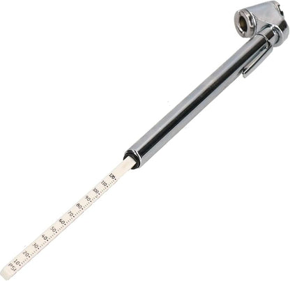 AB Tools Dual Foot Tyre Pressure Gauge Push + Pull 10-120 PSI for Cars Bikes Trucks