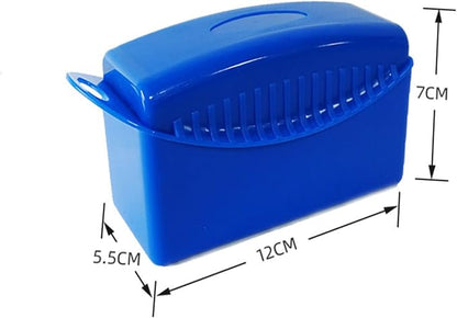 dPois Premium Tire Dressing Applicator for a Showroom Shine Foam Sponge with Lid Absorbs Product for Long-Lasting Blue One Size