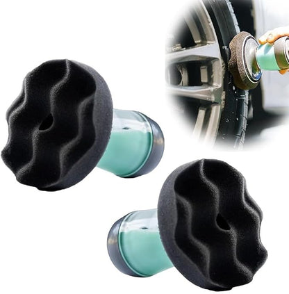 For Car And Truck Tire Shine Applicator With Integrated Pump Reservoir, Foam Brush For Smooth Tire Dressing Application And Reusable Pads