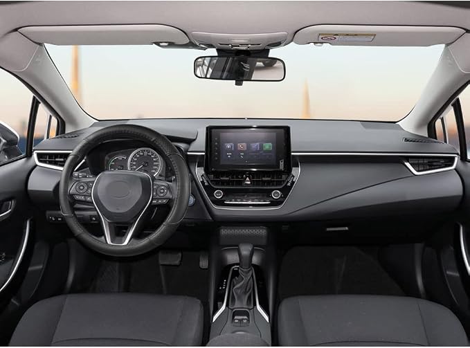 GIANT PANDA Steering Wheel Cover for Toyota, Auto Car Steering Wheel Cover for Toyota Highlander Rav4 Corolla Camry - Solid Black