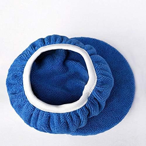 ZYTC Car Polishing Waxing Sleeve Polisher Pad Bonnet Microfiber Pad Soft Pack of 5 (Dark Blue, 7"-8")