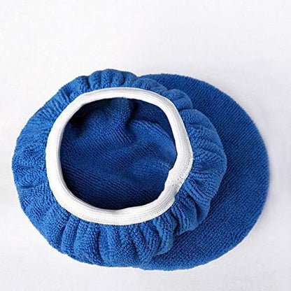 ZYTC Car Polishing Waxing Sleeve Polisher Pad Bonnet Microfiber Pad Soft Pack of 5 (Dark Blue, 5"-6")