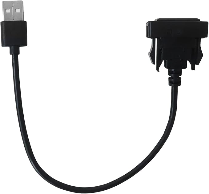 GRABOTE Male to Female USB Power Socket Adapter, USB Port Car Charger Compatible with Toyota Corolla 2007–2009