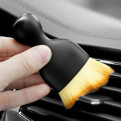 Car Interior Detailing Brush Set, 2PCS Soft Bristle Car Interior Cleaning Brush for Dashboard, Air Vent & Screens, Scratch-Free Car Dust Brush for Auto Detailing