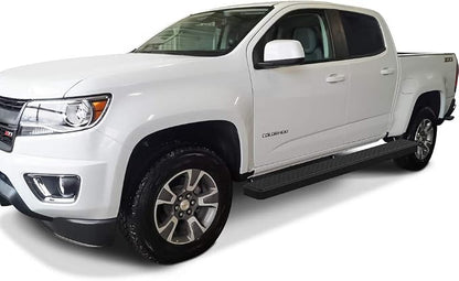 APS Running Boards (Nerf Bars Side Steps Step Bars) Compatible with Chevy Colorado GMC Canyon 2015-2026 Crew Cab 5ft Bed (Black Powder Coated 6 inches Wheel to Wheel)