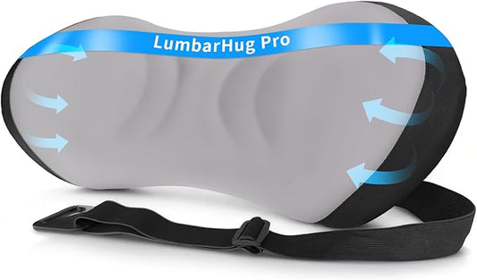 Lumbar Support Pillow for Office Chair - Lumbar Pillow for Car, Memory Foam Ergonomic Lumbar Support Pillow for Car Back Support for Office Chair Back Support Cushion