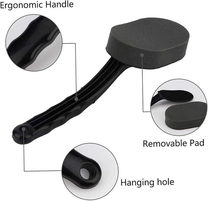 Alipis Wheel Brush Tire Shine Applicator Brush for Car Detailing Tire Dressing Applicator Pad