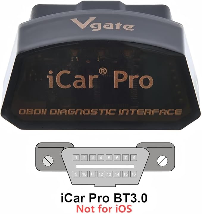 Vgate iCar Pro Bluetooth 3.0 OBD2 Scanner | Android Only – Not for iOS – Check Engine Light