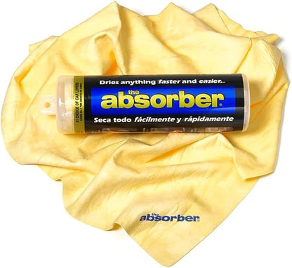 CleanTools The Absorber Synthetic Premium Drying Chamois Cloth for Car: Super Absorbent, Scratch-Free and Washable | 27-Inch x 17-Inch, Natural | Discontinued| Replacement PN: 14943