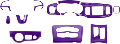 Hoolcar for Charger Purple Interior Accessories Trim Kit fit for 2015-2024+ Dodge Charger Center Console Gear Shift Dash Dashboard Decor Cover Trim, 12pcs
