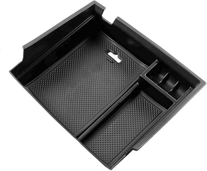 Center Console Armrest Storage Box Compatible with Honda Accord Sedan 2013 2014 2015 2016 2017 ABS Tray Insert Organizer Glove Pallet Black