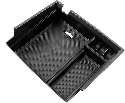 Center Console Armrest Storage Box Compatible with Honda Accord Sedan 2013 2014 2015 2016 2017 ABS Tray Insert Organizer Glove Pallet Black