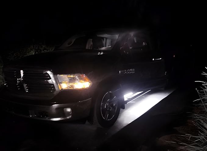 iJDMTOY 40-Inch 63-SMD Flexible LED Running Board/Side Step Lighting Kit Compatible with Ford GMC Chevy Dodge Toyota Nissan Honda Truck SUV, Xenon White
