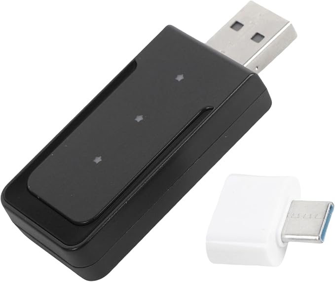 2 in 1 Wireless CarPlay Adapter, Wired to Wireless Converter for CarPlay and Android Auto, Bluetooth 5.0 WiFi Plug and Play Car Dongle CP508A (CP508C)