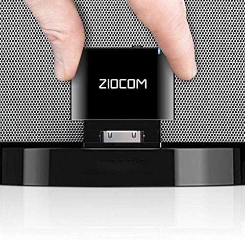 ZIOCOM 30 Pin Bluetooth Adapter Receiver for Bose iPod iPhone SoundDock and Other 30 pin Dock Speakers with 3.5mm Aux Cable(Not for Car and Motorcycles)