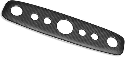 NVCNX Hard Rigid Real Carbon Fiber for Tesla New Model 3/Y Highland 2024-2026 for Juniper 2025 2026 Accessories Vehicle Molding Front Roof Reading Light Panel Cover Interior Trim 1PC - Matte Carbon