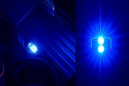 ICBEAMER USB Type-A LED Night Light 1-Pack (Blue) | Plug-in Universal Fit Automotive Accessory for Car Interior and Trunk Ambient Atmosphere Lighting