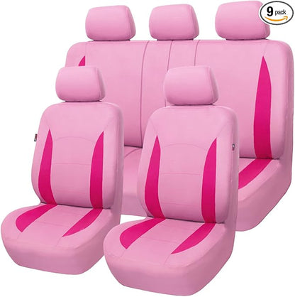 Flying Banner Car Seat Covers Front Seats Rear Bench Polyester car seat Protectors Easy installations Rear Bench Split