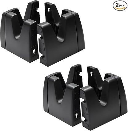 YoRise Car Trunk Organizer Blocks, Multipurpose Auto Cargo Storage Divider for Felt Carpet, Universal Vehicle Interior Items Mounted Bracket for Cars, SUVs, Trucks(2Sets)