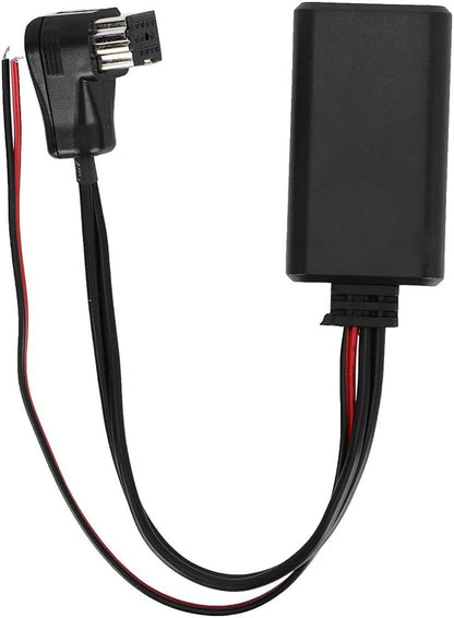 Car Bluetooth Adapter, Black ABS Bluetooth AUX Adapter Car Audio Stereo Module Stereo Jack Adapter Replacement Bluetooth Adapter Fit for Pioneer IP-BUS Input