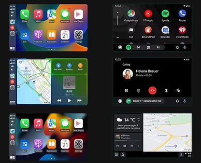 Carplay Adapter for Apple iPhone & Android Auto 2-in-1 Fast & Stable Carplay Wireless Adapter Convert Wired to Wireless Car Play Dongle for iOS 10+/Android 11+