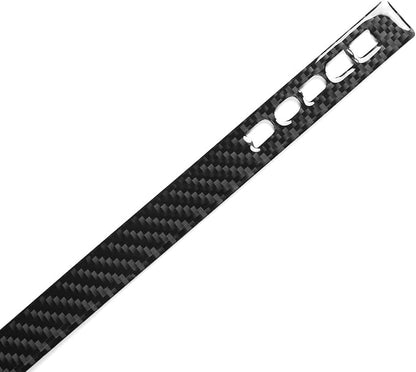 Real Quality Carbon Fiber Compatible with Dodge Charger 2008 2009 2010 Decor Car Co-Pilot Side Dashboard Trim Strip Storage Box Switch Sticker Kit Interior Accessories Decal Style B 2pcs Black