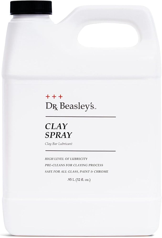 Dr. Beasley's Clay Spray, High Level of Lubricity for Clay Treatment, Safe On All Surfaces, Glass, Paint, and Chrome, 32 Fl Oz