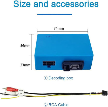 EZoneTronics [Fit Porsche] Fiber-Optic-Decoder Most Box for for Porsche Boxs TER(2004-2015) / Cayenne(2004-2016) / 911(2004-2015) Car Radio System Upgrade Adapter Box
