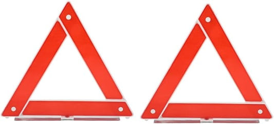 2pcs Portable Emergency Safety Triangle Car Road Safety Kit High Visibility Warning Sign
