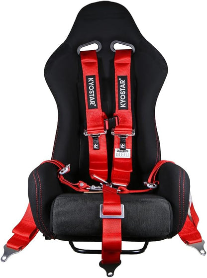 Kyostar 5 Point Harness 3 Inch with Ultra Soft Heavy Duty Shoulder Pads, 8155 Red