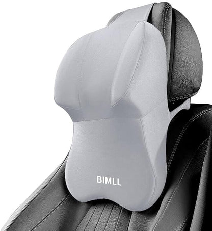 Lumbar Support Pillow for car，Car Neck Pillow Kit, Memory Foam Ergonomic Car Headrest and Lumbar Support for Driving Fatigue Relief, Comfort and Support Yougrayr Neck and Back (Grey)