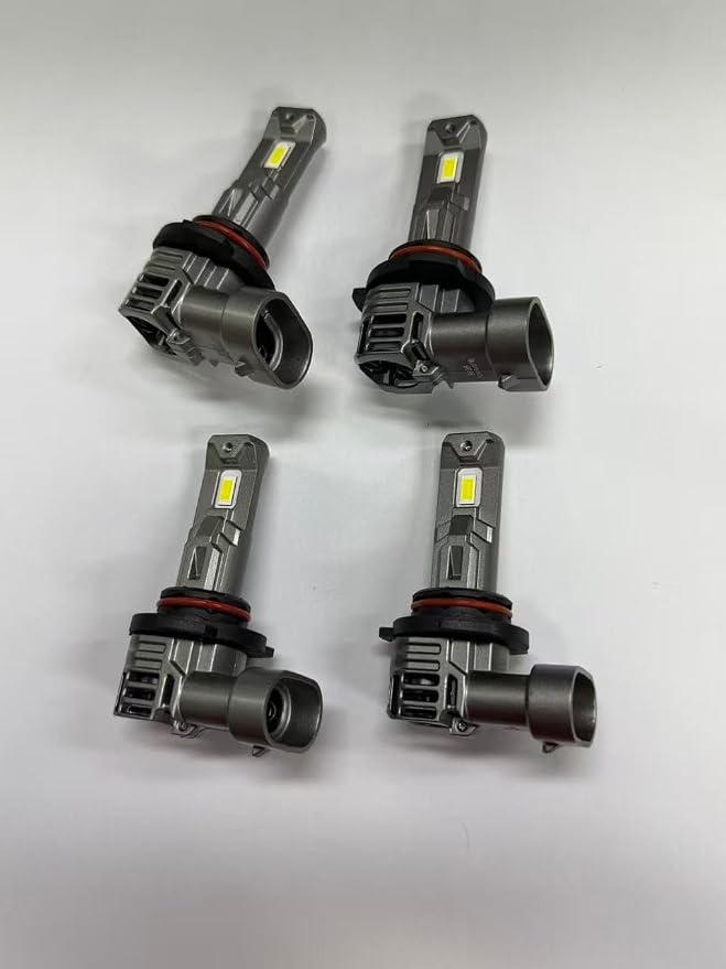 SEALIGHT 9005 9006 Bulbs with 80000LM Super Bright,6500K White Light, 1:1Mini Design Fog Light Bulbs,3 Mins Plug-N-Play, Pack of 4 9005 9006 Bulbs
