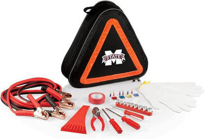 PICNIC TIME NCAA Roadside Emergency Car Kit - Auto Vehicle Safety Road Side Assistance with Jumper Cables and Car Tool Kit