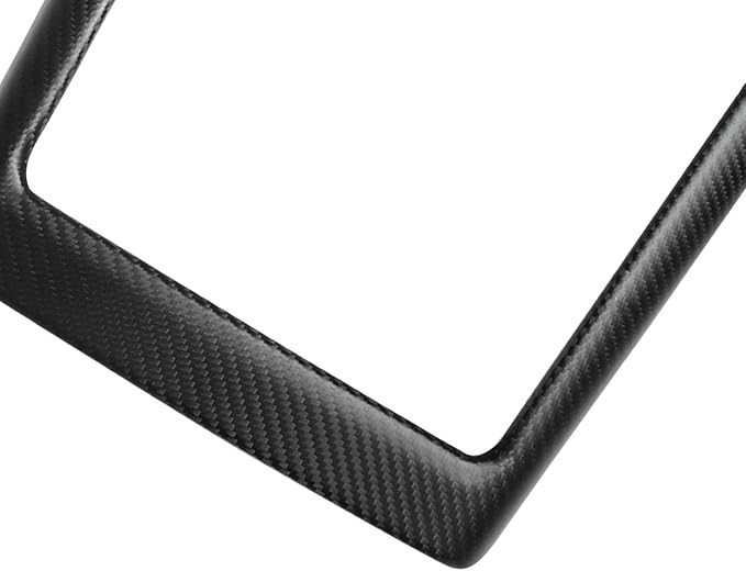 NVCNX Hard Rigid Real Carbon Fiber for Tesla New Model 3/Y Highland 2024-2026 for Juniper 2025 2026 Accessories Wireless Charger Charging Phone Pad Panel Frame Cover Interior Trim 1PC - Matte Carbon