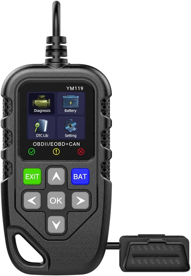 Universal OBD II Scanner Diagnostic Tool Car Engine Fault Code Reader CAN Diagnostic Scan Tool, Read and Clear Error Codes for 1996 Cars