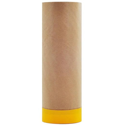 Pre-Taped Masking Paper for Painting,Tape and Drape, 22inch-50feet Painters Paper Roll, Automotive Paint Paper for Painting Protection, Paint Masking, Wall Covering (1 Roll)